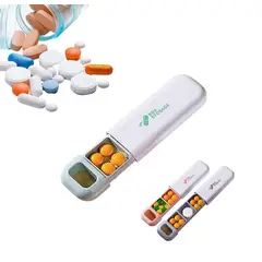 GENERICO - Pastillero tipo Llavero Portátil Storage Box