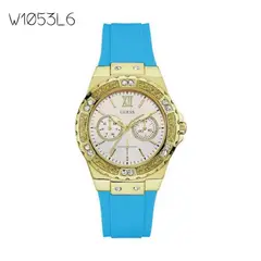 GUESS - Reloj Classic W1053L6 Azul De Silicona Para Mujer
