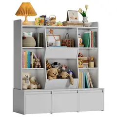 DIBA MUEBLES - Estante Infantil con Cajones con ruedas Arlet