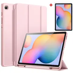 GENERICO - Mica + Funda Protectora Porta Lápiz para Samsung Tab S6 Lite (2024 / 2023 / 2022)