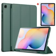 GENERICO - Mica + Funda Protectora Porta Lápiz para Samsung Tab S6 Lite (2024 / 2023 / 2022)