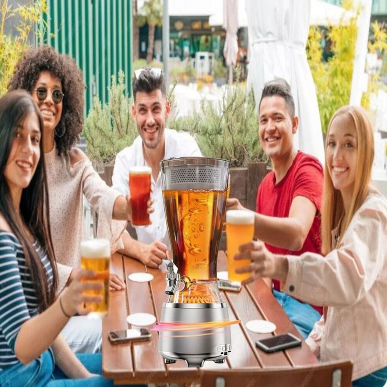 Dispensador Cerveza 25L con Parlante Blue