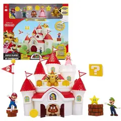 JAKKS PACIFIC - Playset Super Mario Castillo Reino Champiñon +5 Personajes