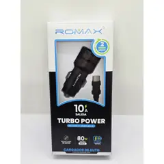 ROMAX - CARGADOR PARA CARRO TIPO C 80W 10A