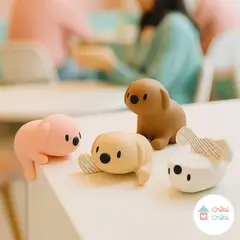 CHIBI CHIBI - Protector de esquinas perrito - Crema