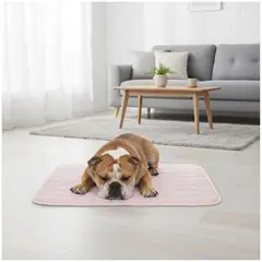 GENERICO - Manta Refrescante para Mascotas Alfombrilla de Enfriamiento para Perros 70x100cm Rosa