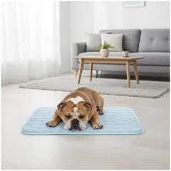GENERICO - Manta Refrescante para Mascotas Alfombrilla de Enfriamiento para Perros 70x100cm - Celeste