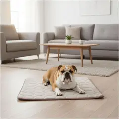 GENERICO - Manta Refrescante para Mascotas Alfombrilla de Enfriamiento para Perros 70x100cm - Cafe