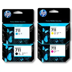 HP - TINTAS 711 PACK NEGRO CIAN MAGENTA AMARILLO