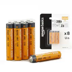 AMAZON BASICS - Pack 4 Baterias Pilas 4A Aaaa 1,5V Alcalina Alta Calidad