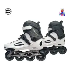 OLLIE - PATINES EN LINEA SEMIPROFESIONAL TALLA FIJA 44-45 BLANCO