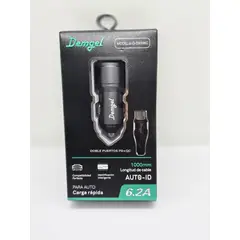 GENERICO - CARGADOR PARA CARRO DEMGEL 62A +CABLE TIPO C