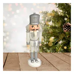 ANIMALIA - Cascanuez de Adornar en Plata Blanco Y+Ligas de Regalo