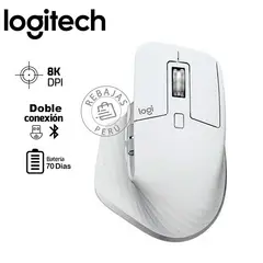 LOGITECH - Mouse MX Master 3S Wireless 8K DPI USB-C Pale Grey