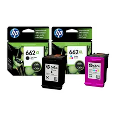 HP - KIT TINTA 662XL NEGRO Y TRICOLOR