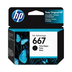 HP - TINTA 667 NEGRO 3YM79AL