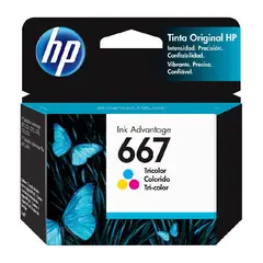 HP - TINTA 667 TRICOLOR 3YM78AL