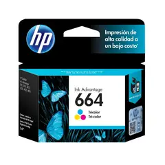 HP - TINTA 664 COLORES F6V28AL 100 PAGINAS