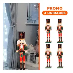 GENERICO - Pack4 Juguete Tradicional de Navidad con Sombrero Verde