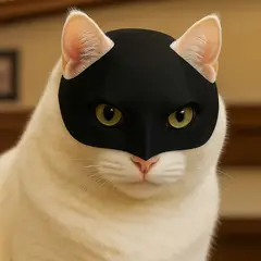 GENERICO - Máscara de Batcat- Disfraz de Mascota para Halloween Talla XL