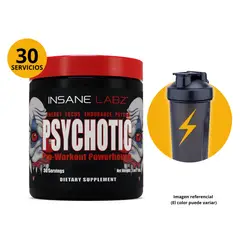 INSANE LABZ - PSYCHOTIC ROJO 30 SERVICIOS - GRAPE (PSYCHOTIC RED) + SHAKER