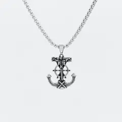 GENERICO - Collar Anchor acero inoxidable 60cm