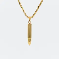 GENERICO - Collar Bala acero inoxidable 60cm