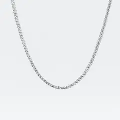 GENERICO - Collar Cadena modelo Cubo Acero inoxidable 60cm