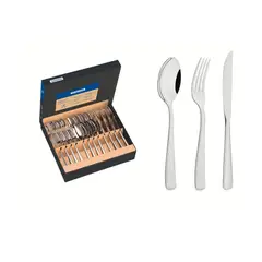 TRAMONTINA - SET DE CUBIERTOS 24 PIEZAS MOD PACIFIC ACERO INOX PARA 4 PERSONAS