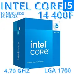 INTEL - Procesador Core I5 14400F 2.50/4.70 GHZ 20MB LGA 1700