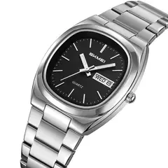 SKMEI - Reloj 2420 Plateado Analógo Acero