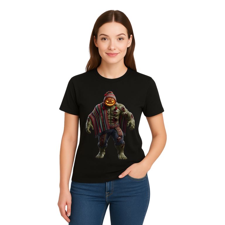 Polo 100% Algodón Estilo Clasico Unisex AquaModa Logo HalloWeen Hulk POHWHK3