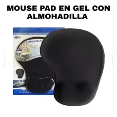 GENERICO - MOUSE PAD CON SOPORTE DE MUÑECA EN GEL ERGONÓMICO COLOR NEGRO
