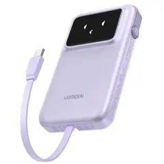 UGREEN - Power Bank 10000Mah con Cable USB-C 30W Purple