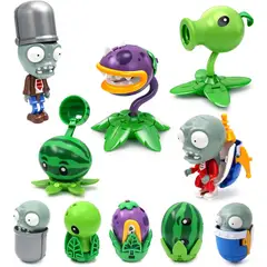 GENERICO - Set 5 Figuras Transformables de Plantas vs Zombies