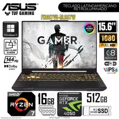 ASUS - Laptop Tuf Gaming A15 FA507NUR-LP037W AMD Ryzen 7-7435HS 16GB RAM 512GB SSD 15.6" FHD RTX4050-6GB WIN11