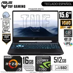 ASUS - Laptop Gaming FA506NFR-HN014 AMD Ryzen 7 7435HS 16GB RAM 512GB RTX 2050-4GB 15.6" FHD IPS