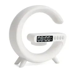 GENERICO - Lámpara Inteligente Multifuncional Cargador Inalámbrico Música Alarma