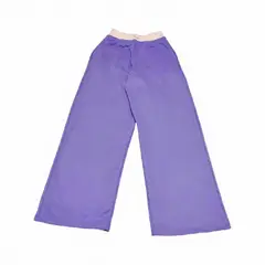 GENERICO - Pantalón palazo french terry mujer