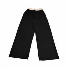 GENERICO - Pantalón palazo french terry mujer