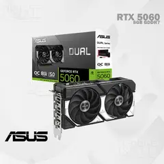 ASUS - TARJETA DE VIDEO GEFORCE RTX 5060 8GB GDDR7 128BITS DUAL OC