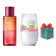 NATURA - Oleo cereza y avellana bifasico 120ml + desodorante + regalo