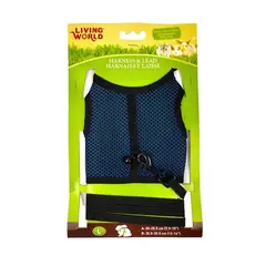 LIVING WORLD - Arnés y correa para pequeña mascotas - Verde - Talla L