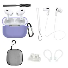 GENERICO - Kit 8 en 1 de Accesorios para AirPods Pro (2.ª Generación) PURPLE