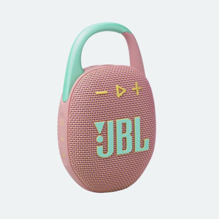 Clip 5 Altavoz Bluetooth portátil resistente al agua con gancho Rosa