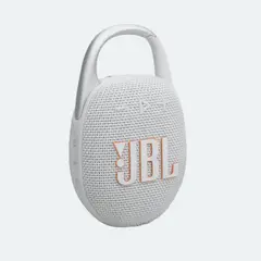 JBL - Clip 5 Altavoz Bluetooth portátil resistente al agua con gancho Blanco
