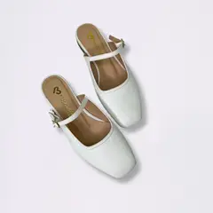 MAGDALENA SHOES - 723A Balerinas Croco Blanco