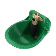 GENERICO - Bebedero Automático Tipo Taza Verde con Válvula de Bronce