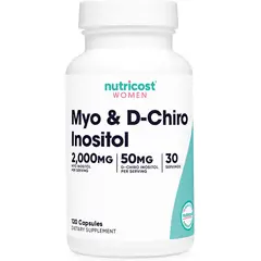 NUTRICOST - Myo-Inositol & D-Chiro Inositol para mujeres 120 capsulas
