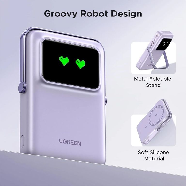 Power Bank Uno PB572 MagSafe 10000mAh 20W Lila